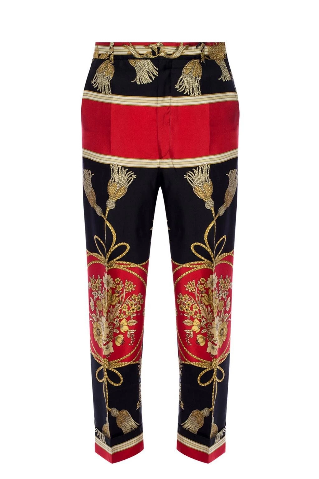 Pantalon robe femme à motifs noirs et rouges Gucci IT 38 545289 6046