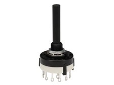 Drehschalter,  3 Schaltstellungen, 4-polig, 50V, 0,3A, 3x4, Lötösen, S217
