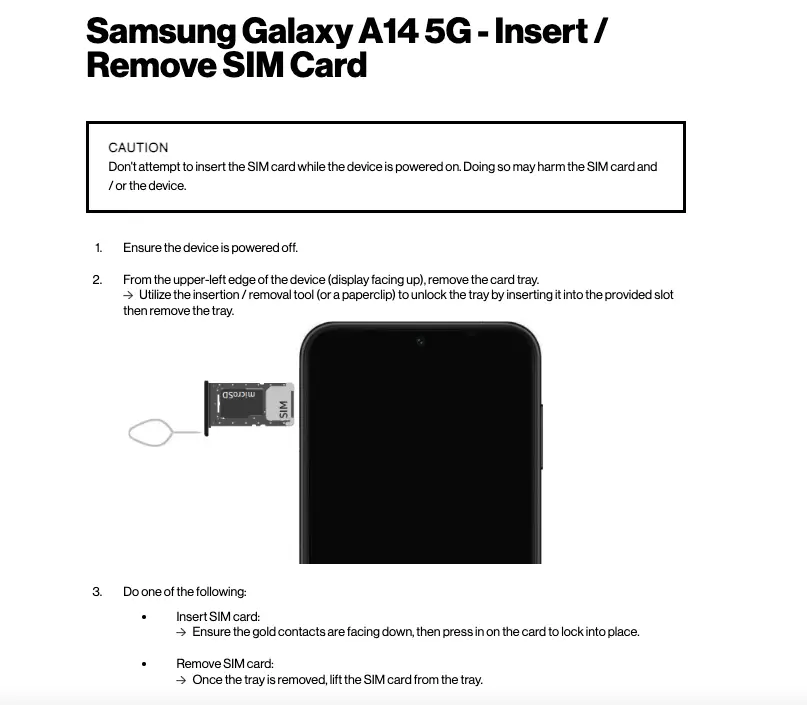 Galaxy A14 5G– Samsung Mobile Press