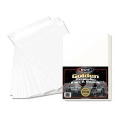 Paquete de 50 bolsas de polietileno de archivo de cómics de la Edad de Oro prefabricadas BCW + tableros de respaldo