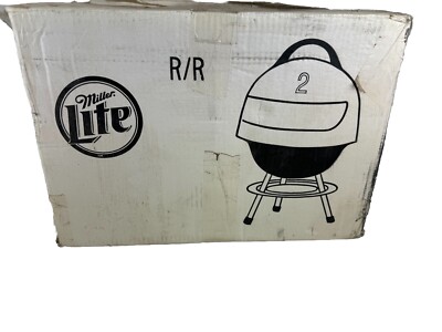 Miller Lite Racing Charcoal Grill Dome New Rare New Open Box Blue Helmet