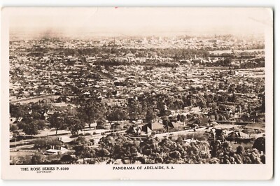Panorama of Adelaide, S. A. - The Rose Series RPPC VTG Postcard COCO2.