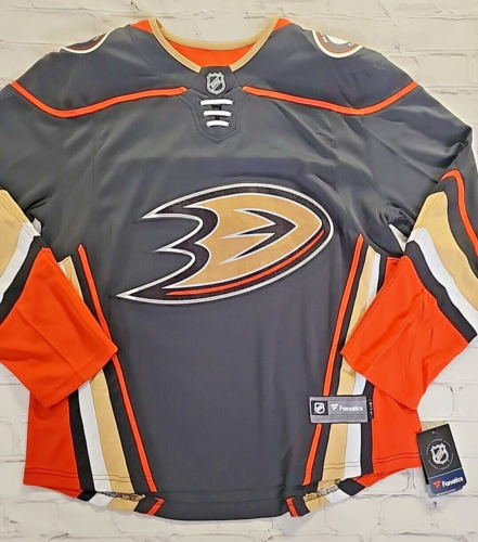 Camiseta deportiva NHL Anaheim Ducks Fanatics Home Breakaway espalda en blanco para hombre L - negra