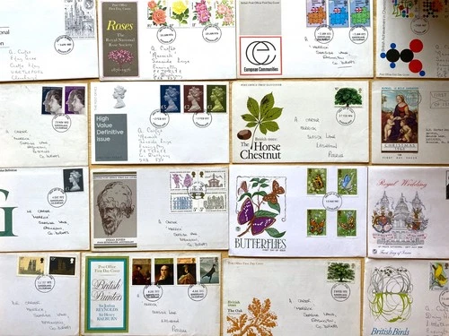 Large GB First Day Cover Collection – 146x Royal Mail FDCs – 1970s Stamp Lot