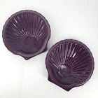 Set of 2 Homer Laughlin Fiesta Mulberry Purple Sea Shell Plates