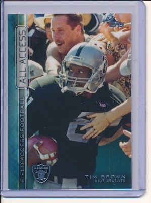 2015 Topps Field Access - Adrenaline Rush Tim Brown #ARA-TB BLUE #/D 64/99