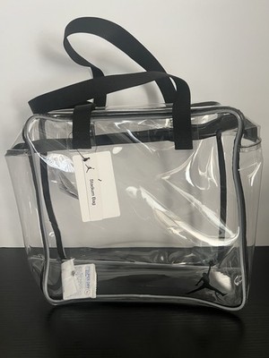 NEW Nike Jordan Stadium Clear Tote Bag Purse Backpack 9A0847-023