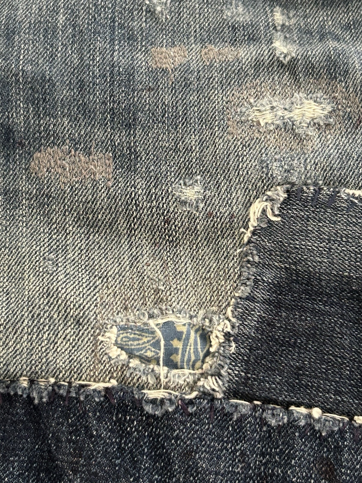 Polo Ralph Lauren Distressed Patchwork Jeans Size… - image 10
