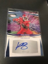 2025 Sage High Series Kisean Johnson Rookie Blue Auto W. Kentucky #A-KJ2 RAVENS
