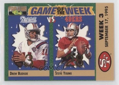 1995 Classic Pro Line Gold Foil Score Drew Bledsoe Steve Young #H-10 HOF n1u