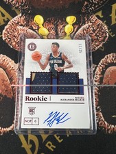 2019-20 Panini Encased Nickeil Alexander Walker Red Rookie Patch Auto /25