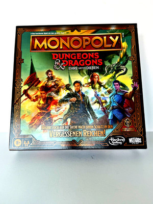 Dungeons & Dragons: Ehre unter Dieben Brettspiel Monopoly *Deutsche Version* NEU