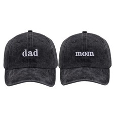 Cotton Mom and Dad Hats Adjustable One Size Momdad