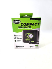 Slime 40060 Compact 12v Portable Car Air Compressor Tire Inflator Black