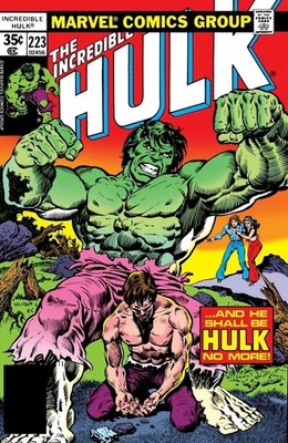 THE INCREDIBLE HULK #223 COMIC BOOK COVER Poster print 16''x24'' HOME DECOR