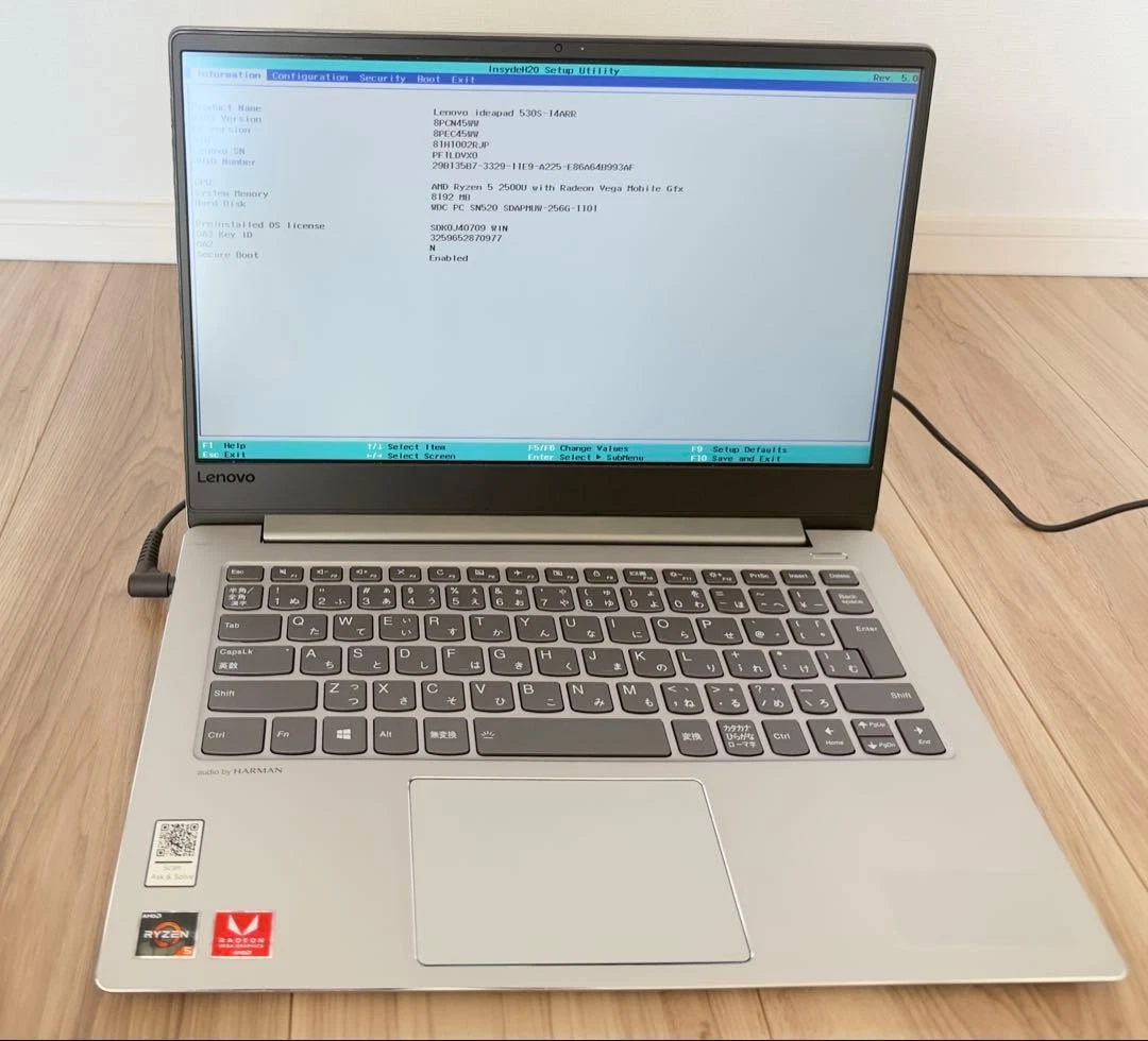 訳あり・初期化済】ノートPC Lenovo ideapad 530S 訳あり・初期化済