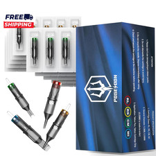 Poseidon Tattoo Cartridge Needles 50Pcs Assorted Mixed Size round Liner Shader