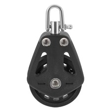 Nylon Swivel Pulley Block for Sailboat Lifting Rope and Cord Usage