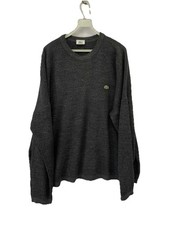 Lacoste Men  s Knit Sweater Gray Wool Blend Pullover Size 7 XXL Z9