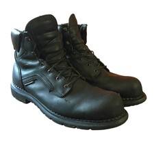Red Wing Shoes 923 EH Soft Toe 6" Leather Work Boots Black Mens Sz 15 D USA Made