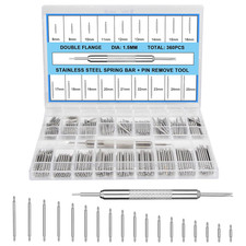 360Pcs 8-25Mm Watch Band Pins, Diameter 1.5Mm Watch Band Spring Bar Link Pins