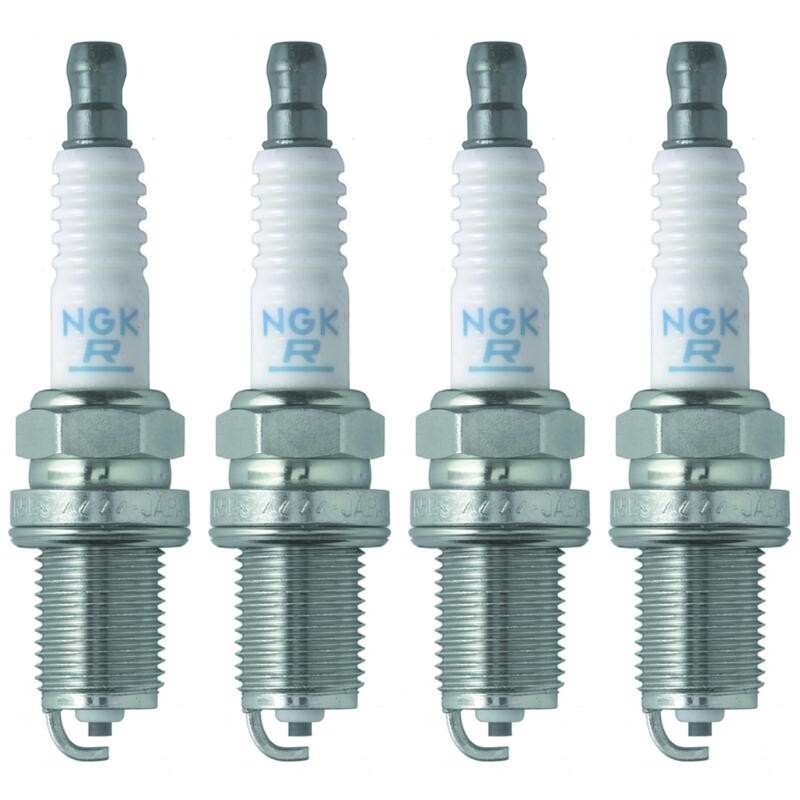NGK Spark Plug 7938 4-PACK V-Power BKR5E 14mm Copper/Nickel, Flat, HR 5
