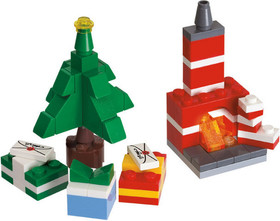 Lego 40009 Holiday Building Set (NEW), Christmas Tree, Packages, Fireplace