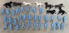 Vintage 1970’s MARX Sears Heritage Alamo Play Set Light Blue Soldier Lot Horses