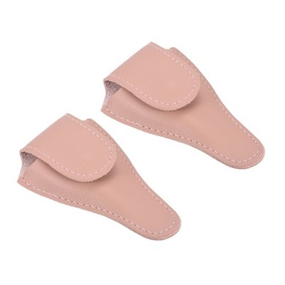 4,5''X2,6'' Stickerei Schere Mantel, 2er Pack Nagel Schere Abdeckung Rosa
