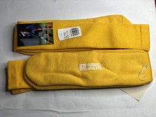 RUSSELL ATHLETIC ALL SPORT LONG SOCK Yellow Gold Large L 13-16 Men s 2 Pairs