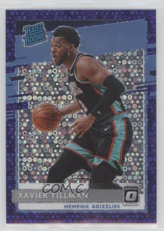 2020-21 Donruss Optic Rated Fast Break Purple Prizm /95 Xavier Tillman Rookie RC