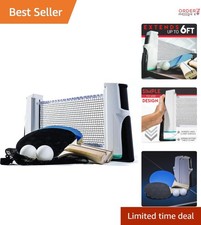 Table Tennis Set Portable Ping Pong Net Paddles Balls for Indoor Outdoor