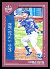 2021 Diamond Kings Zach McKinstry Rookie Framed Plum #136 - Los Angeles Dodgers