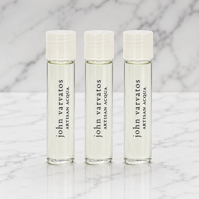 3 PK-Artisan Acqua John Varvatos Men Mini EDT Splash 0.57oz/each-New with no Box