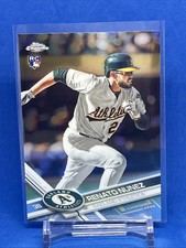 2017 Topps Chrome Renato Nunez Rookie Oakland Athletics #99