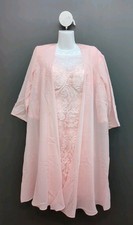 Mother of The Bride Dress with Chiffon Jacket 2 Piece Applique Gown 10 Blush
