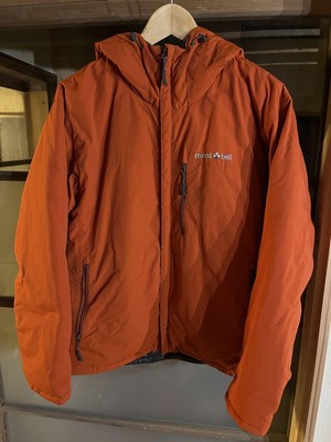 Mont-Bell Down Jacket Reversible Orange/Charcoal | eBay
