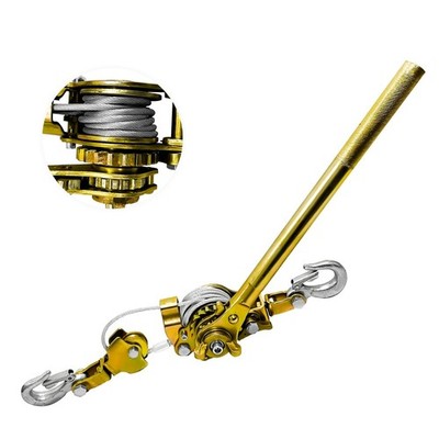 Come Along Winch Puller, Cable Hoist Winch Puller with 2 Hooks