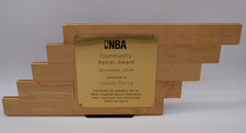 Jason Terry 2008 NBA Community Assist Award Plaque