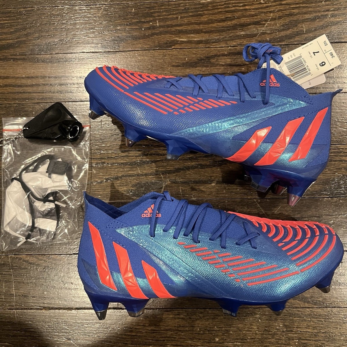 Adidas Predator Edge.1 SG H02965 Soccer Cleats Men Size 6 Women's