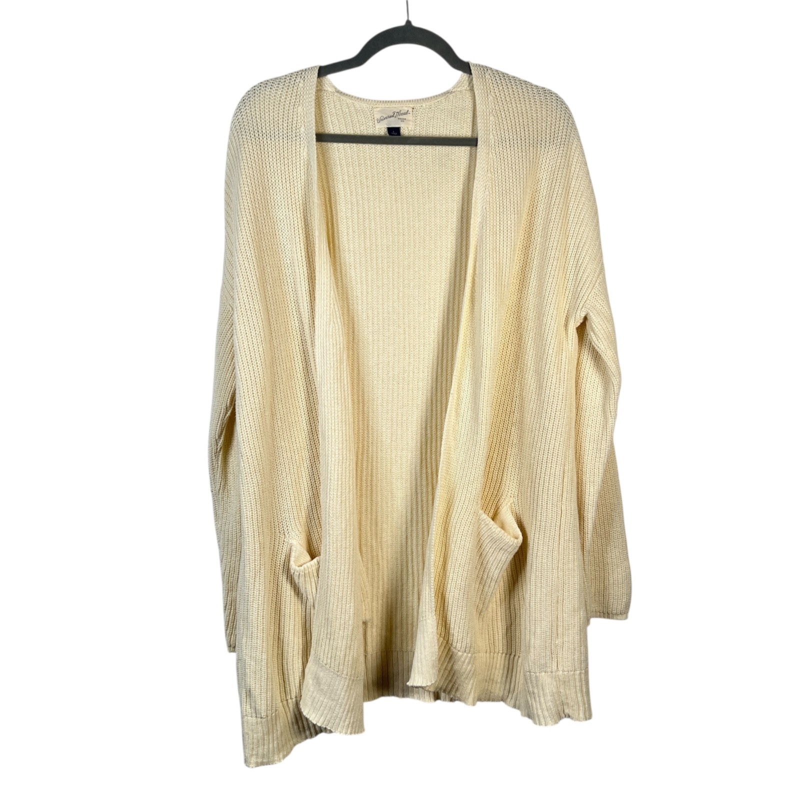 Universal Thread Cream Open Front Long Cardigan P… - image 1