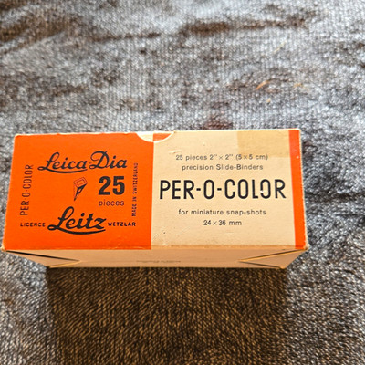 Leitz Precision Slide Binders for Leica Slide Projector, PER-O-COLOR, 25