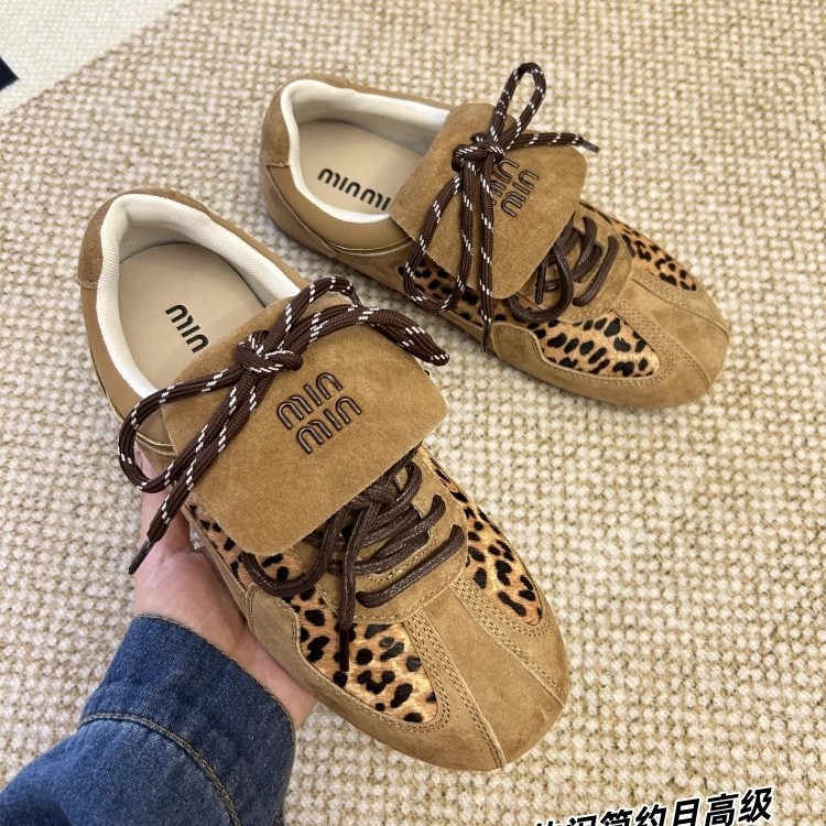 SAOLA Scarpe donna primavera autunno stampa leopardata suola morbida leggere casual stile nicchia MM