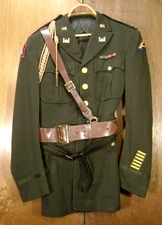 Original WWII US Army Officers Complete Uniform, Identified