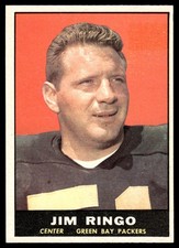 1961 Topps FOOTBALL Jim Ringo #44 Green Bay Packers HOF HIGHER HIGH GRADE