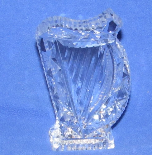 Vintage Waterford Crystal Clear Harp Paperweight