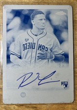 Rymer Liriano 2015 Topps Chrome Rookie Auto (RC) Cyan Printing Plate 1/1 Padres