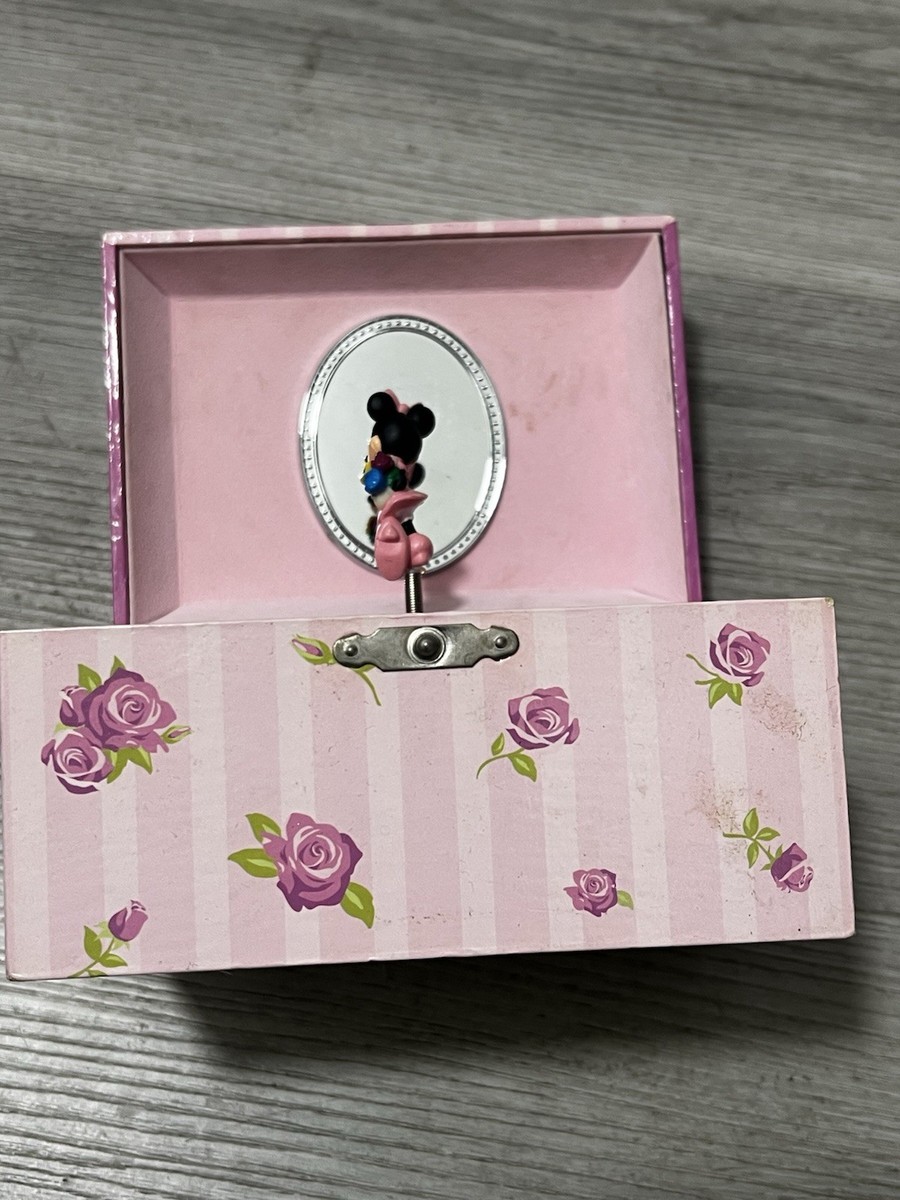 Kreisler Disney Mickey & Minnie Mouse Pink Rose Music Box KRPMM103