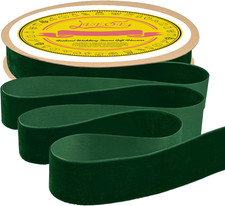 Dark Green Velvet Ribbon 1 Inch X 25 Yards Fabric Christmas Ribbon for Gift Wrap