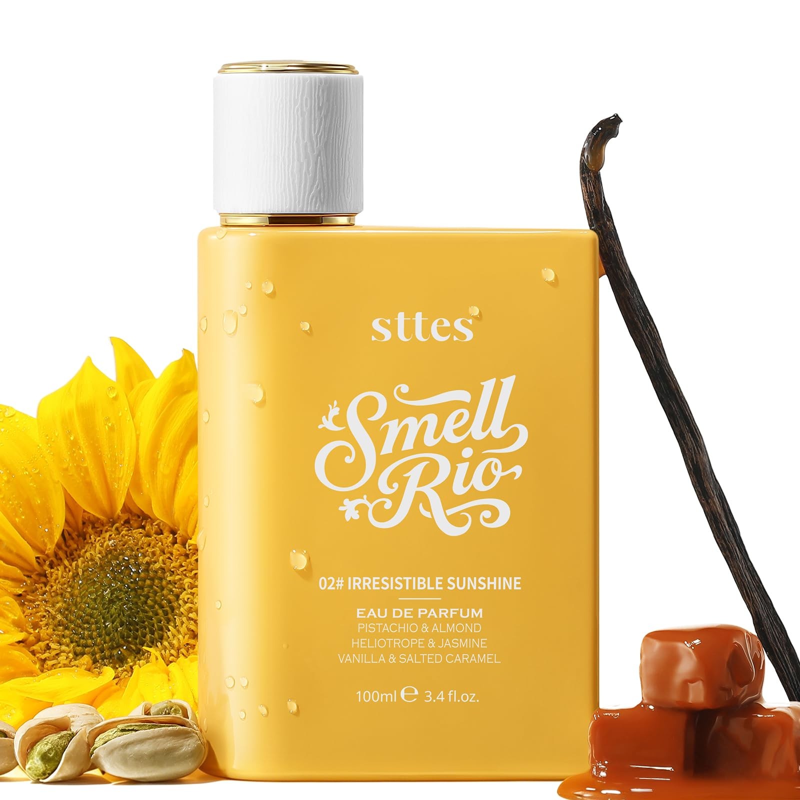 Sttes #02 Irresistible Sunshine Perfumes for Women, Pistachio, Vanilla, Caram...